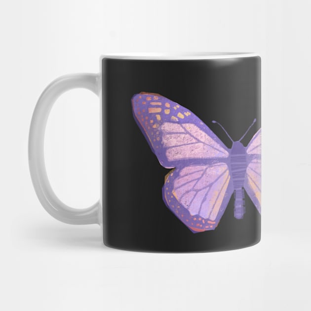 Purple Butterly Sticker by ColorsHappiness